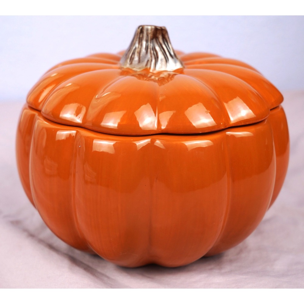 Pumpkin Candy Cookie Jar Lid Oven/Microwave & Dishwasher Safe IQ Accessories